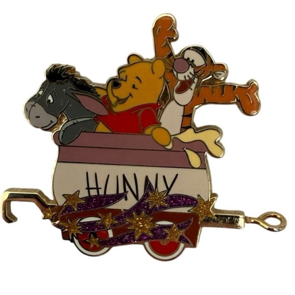 Train car Winnie the Pooh, Eeyore, Tigger Character Train Collection Disney Pin